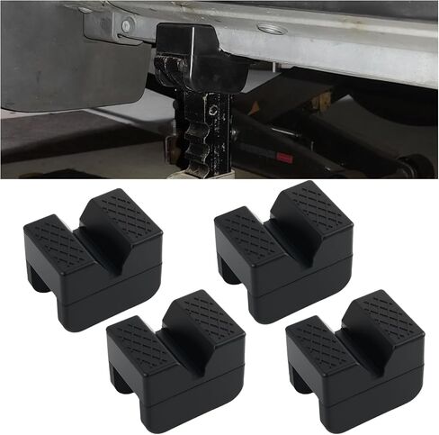 4PCS Car Pinch Weld Jack Pad,Rubber Cars Jack Stand Pads with Grooves & Non-Slip Raised Texture Design,Soft Car Accessories Pinch Weld Jacks Adapter for 2 Ton Jacks in Saudi Arabia