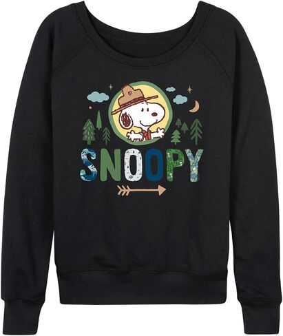 HYBRID APPAREL - Peanuts - Ranger Snoopy - Women's Lightweight French Terry Pullover in Saudi Arabia