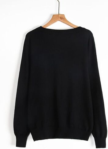 Halloween Ghost Boo Sweater for Women Cute Crewneck Knitted Fall Winter Fashion Clothes Loose Pullover Sweater Tops in Saudi Arabia