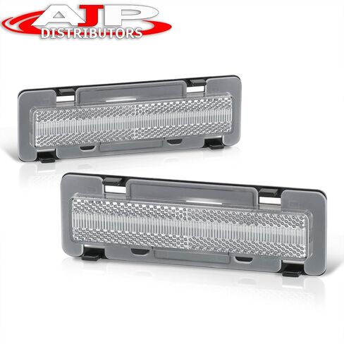 AJP Distributors Clear Amber LED Side Markers Front Fender Lights Signal Lamps Compatible/Replacement For Chevrolet Chevy Camaro Pontiac Firebird 1982 1983 1984 1985 1986 1987 1988 1989 1990 1991 1992 in Kuwait