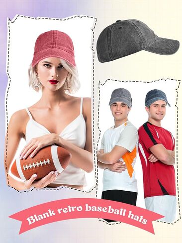 6 Pack Washed Cotton Baseball Caps Blank Baseball Cap Vintage Distressed Baseball Hat for Adult Outdoor Sports in Saudi Arabia