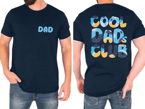 Dad Shirt Men Cool Dad Club T-Shirts Father's Day Tops Dad Birthday Gift Tees Dad Life Clothes in Kuwait