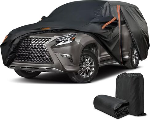 Car Cover for Lexus GX 400 460 470 550 2000-2025 (GX400 GX460 GX470 GX550), SUV Full Car Cover Waterproof All Weather, Outdoor Sun Rain UV Snow Dust Protection, Custom Fit with Driver Door Zipper in Saudi Arabia