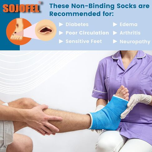 Diabetic Socks for Men Women - Non-Binding Soft Top Black 3 Pairs 11-13 in Saudi Arabia