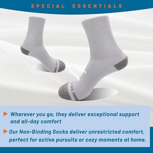 Diabetic Socks for Men Women - Non-Binding Soft Top Black 3 Pairs 11-13 in Saudi Arabia
