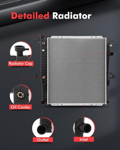 cciyu 2173 radiator Replacement for 1998-2001 For Ford for Explorer 4.0L 2001-2005 For Ford for Explorer Sport Trac 4.0L 1998-2008 For Ford for Ranger 3.0L 1998-2011 For Ford for Ranger 4.0L in Saudi Arabia