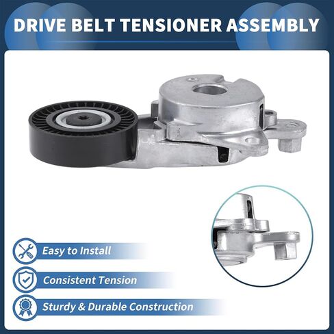 Belt Tensioner Drive Belt Tensioner Pulley Assembly for Toyota Corolla/Axio 1NZFE 2012-2015 No.1662021010 Metal 1 Pc in Saudi Arabia