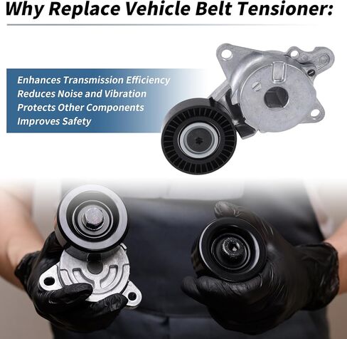 Belt Tensioner Drive Belt Tensioner Pulley Assembly for Toyota Corolla/Axio 1NZFE 2012-2015 No.1662021010 Metal 1 Pc in Saudi Arabia