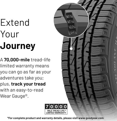 إطار جوديير رانجلر ستيدفاست HT لجميع المواسم، 275/60R20، مجموعة واحدة in Kuwait