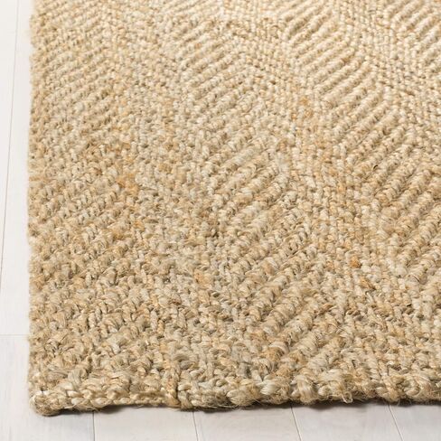 SAFAVIEH Natural Fiber Collection Runner Rug - 2'3" x 8', Natural, Handmade Jute, Ideal for High Traffic Areas in Living Room, Bedroom (NF263A) in Saudi Arabia