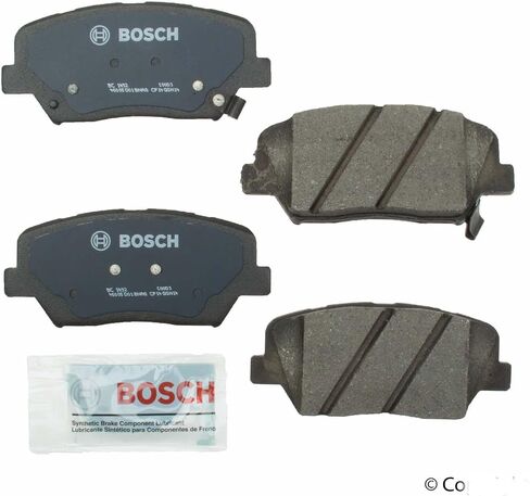 BOSCH BC1432 QuietCast Premium Ceramic Disc Brake Pad Set - Compatible with Select Hyundai Azera, Santa Fe; Kia Sorento; FRONT in Saudi Arabia