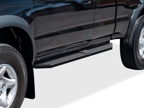 APS 6-inch (Black Stainless Steel Powder Coated Flat Style) Running Boards Nerf Bars Side Steps Compatible with Toyota Tacoma 1995-2004 Extended Xtra Cab (4WD or Prerunner 2WD 4WD) in Saudi Arabia
