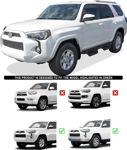 APS Stainless Steel 6.5in Nerf Bars Pocket Steps Square Tube Rocker Guards Compatible with Toyota 4Runner SR5 14-24 in Saudi Arabia