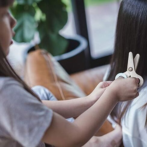 PlanToys Make Up Set for Kids - Sustainably Made from Rubberwood Featuring Organic-Pigment Coloring and Water-Based Dyes with a Mirror, Brush, Bag, and 5 Pieces of Makeup in Kuwait