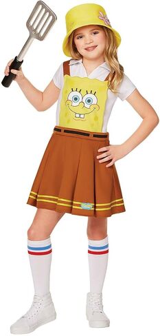 Spirit Halloween SpongeBob SquarePants Kids Dress Costume | Officially Licensed | SpongeBob Outfit in Saudi Arabia