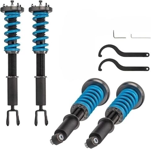 Adj. Coilover Shock Absorber Kit COT6 Compatible with Jaguar XJ8 XJR X350 2003 2004 2005 2006 2007 Coilover Struts in Saudi Arabia