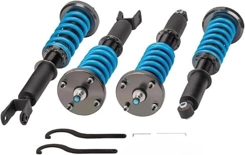 Adj. Coilover Shock Absorber Kit COT6 Compatible with Jaguar XJ8 XJR X350 2003 2004 2005 2006 2007 Coilover Struts in Saudi Arabia