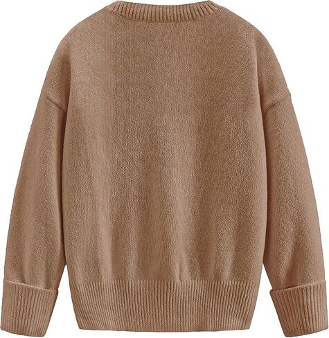 Aelfric Eden Women Oversized Basic Sweaters Vintage Crewneck Long Sleeves Knit 2025 Pullover Sweater Tops in Saudi Arabia