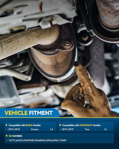 PHILTOP Rear Catalytic Converter Kit Direct-Fit Compatible With Chevrolet 2013-2018 Encore 1.4L, 2015-2018 Trax 1.4L OE Replace 16777, 644076 (EPA Compliant) in Saudi Arabia