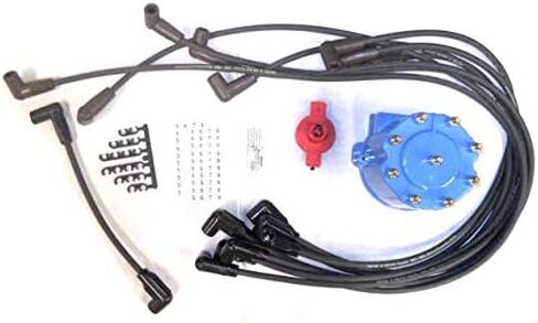 Ignition Tune-Up Kit - Spark Plug Wires, Distributor Cap and Rotor - Compatible with 1994-1995 Chevy K1500 (5.0L V8 VIN H, 5.7L V8 VIN K) in Saudi Arabia