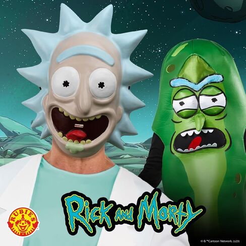 Rubies Adult Rick and Morty Pickle Rick Costume, As Shown, One Size for Themed Parties and Halloween in Saudi Arabia