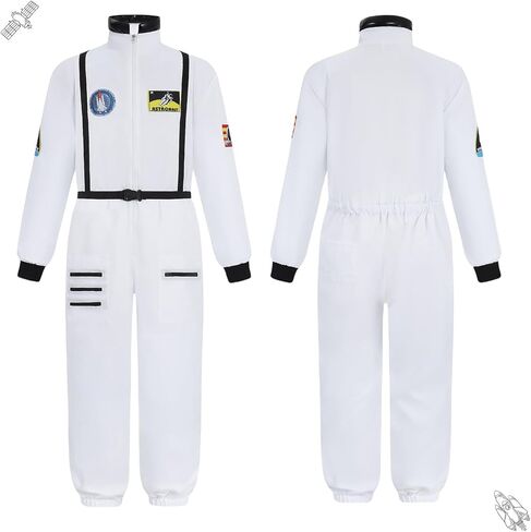 بدلة تنكري لرائد الفضاء للبالغين للرجال بذلة بيضاء لعيد الهالوين وعيد الميلاد in Kuwait