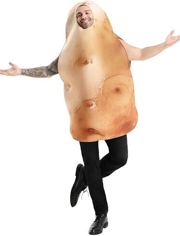 Seasons Halloween Potato Costume Cosplay for Adult, Funny Vegetable Dress Up Outfit, One Size in Saudi Arabia