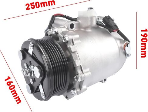 A/C Compressor with Clutch Replacement for Acura TSX 2.4L 2009-2014 Nissan Versa 2020-2022 38810RL5A01 58889 57889 in Saudi Arabia