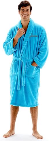 BC BARE COTTON Personalized Robe - Microfiber Plush Fleece Shawl Bathrobe in Kuwait