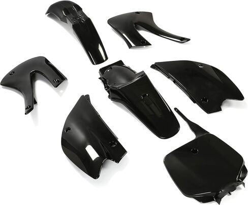 Plastic Kit Bodywork Compatible with 2001-2013 Kawasaki KX100 KX85 Plastic Black in Saudi Arabia