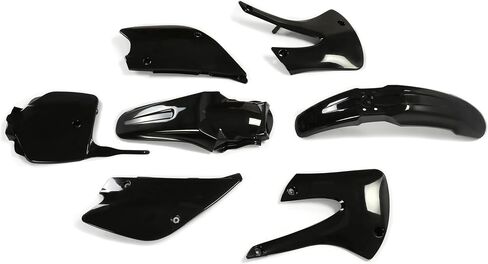 Plastic Kit Bodywork Compatible with 2001-2013 Kawasaki KX100 KX85 Plastic Black in Saudi Arabia