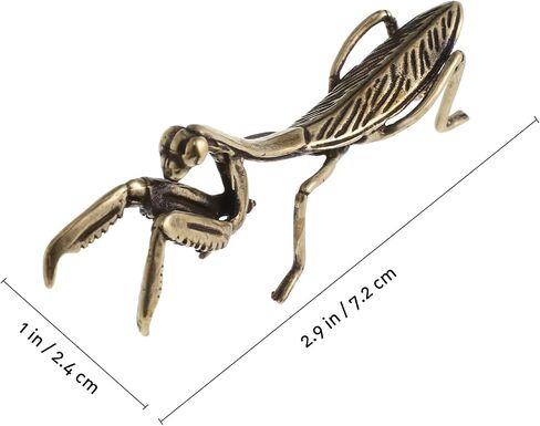 NUOBESTY 1pc Praying Mantis Ornament Brass Mantis Statue Tabletop Adornment Table Decor Vintage s Decor Desk Statue Decoration Desktop Decor s Craft Ornament Home in Saudi Arabia