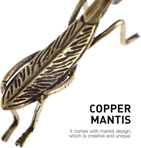 NUOBESTY 1pc Praying Mantis Ornament Brass Mantis Statue Tabletop Adornment Table Decor Vintage s Decor Desk Statue Decoration Desktop Decor s Craft Ornament Home in Saudi Arabia