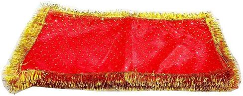 Generic CreativeZone MATA Ji Ki Chunari, Phatka for All Goddesss, Indian Traditional Chunri for Hindu God Holy Chunni(30x20cm, Pack of 3), Red, CZ-03 in Saudi Arabia