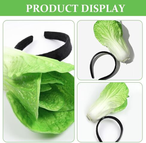 Beaupretty الصينية الملفوف عقال الخضروات إكسسوارات الشعر لعصابة رأس من القماش النساء غطاء الرأس غسل الوجه عصابات الحديد المرأة شخصية الباذنجان in Saudi Arabia