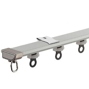 Aluminum Curtain Track Ceiling Or Wall Mount Curtain Rail System Slim Design for Privacy Living Room Room Divider,B-Ceiling Mount-3.2m(2 * 1.1+1m) in Saudi Arabia