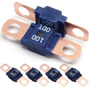 6 قطع AMI/Midi Fuse، تيار عالٍ 125 أمبير، مثبت بمسمار، مصهر للسيارات والشاحنات ومركبات البناء والقوافل والآلات الزراعية وسيارات الركاب وعربة الغولف الكهربائية والمنزل المتنقل in Saudi Arabia