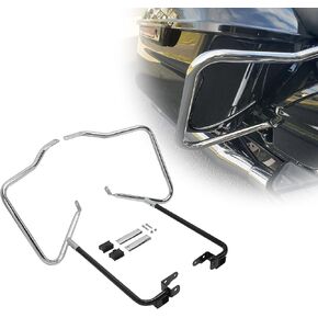 KUAFU Saddlebag Bracket Guard Bars Compatible with 2014-2024 Harley Davidson Touring Electra Glide Road Glide Street Glide FLH Hard Saddle Bags Support Brackets Mount Kit in Saudi Arabia