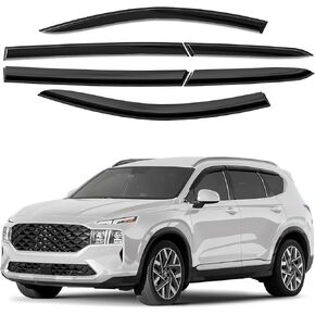 Co Smoke Tinted Tape-On Side Window Vent Visor Deflectors Rain Guards Compatible with Hyundai Santa Cruz 2022-2024 - 4pcs. GW0378 in Kuwait