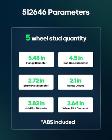 SCITOO 2 قطعة مجموعة محور العجلة الخلفية 512646 مناسبة لكيا سورينتو 2016-2020 ث/ABS 5 العروات in Saudi Arabia