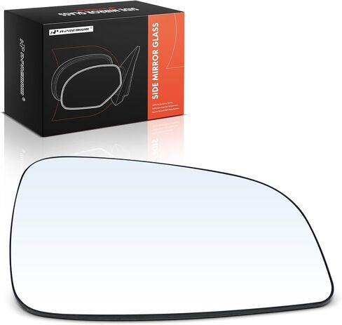 A-Premium Right Passenger Side Non-Heated Mirror Glass with Backing Plate - Compatible with Chevrolet Malibu 2008-2012 & Saturn Aura 2007-2009 - Exterior Side View Convex Mirror in Saudi Arabia