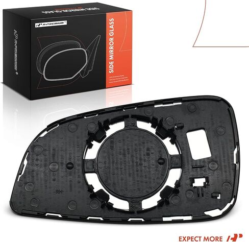 A-Premium Right Passenger Side Non-Heated Mirror Glass with Backing Plate - Compatible with Chevrolet Malibu 2008-2012 & Saturn Aura 2007-2009 - Exterior Side View Convex Mirror in Saudi Arabia