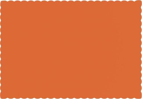 Paper Placemats - Disposable - Scalloped Edge (Red, 100) in Kuwait
