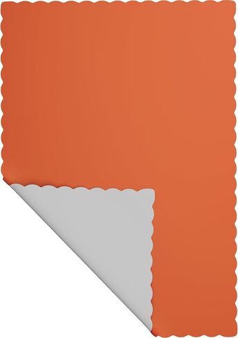 Paper Placemats - Disposable - Scalloped Edge (Red, 100) in Kuwait