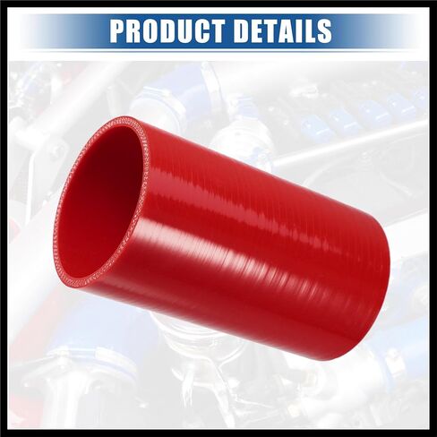 3" ID 6" Length 4-Ply Reinforced High Temp Straight Coupler Silicone Reducer Hose Red for Car Intercooler Intake Piping Durable Material in Saudi Arabia