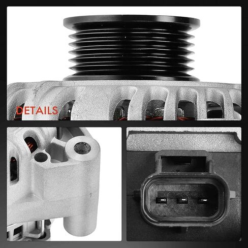 A-Premium Alternator Compatible with Ford Taurus & Mercury Sable 2000-2001 V6 3.0L, 12V 110A CW 6-Groove Pulley, Replace# YF1U10300DA, YF1Z10346DA in Saudi Arabia