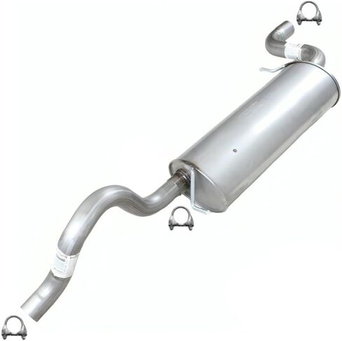 Exhaust Muffler Compatible for 2008-2010 Dodge Grand Caravan 3.3L | Stainless Steel | Northeastern Exhaust | Free Clamps Included | Automotive Replacement Part in Saudi Arabia