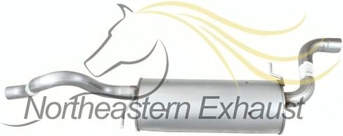 Exhaust Muffler Compatible for 2008-2010 Dodge Grand Caravan 3.3L | Stainless Steel | Northeastern Exhaust | Free Clamps Included | Automotive Replacement Part in Saudi Arabia