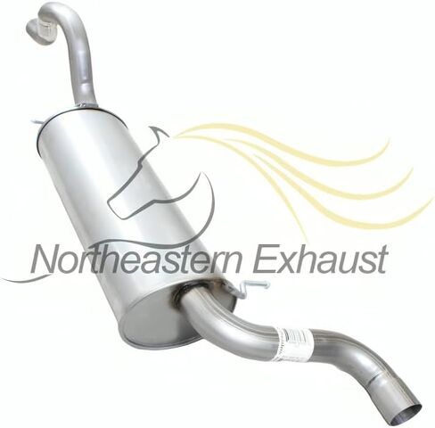Exhaust Muffler Compatible for 2008-2010 Dodge Grand Caravan 3.3L | Stainless Steel | Northeastern Exhaust | Free Clamps Included | Automotive Replacement Part in Saudi Arabia
