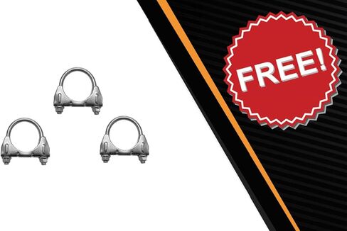 Exhaust Muffler Compatible for 2008-2010 Dodge Grand Caravan 3.3L | Stainless Steel | Northeastern Exhaust | Free Clamps Included | Automotive Replacement Part in Saudi Arabia